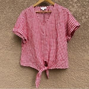 Charter Club Luxury Checkered Top